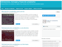 Tablet Screenshot of frasesdecumpleanos.net
